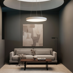 Black Round 6000K Dimmable Minimalist LED Pendant Ceiling Light