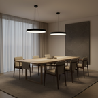 Black Round 6000K Dimmable Minimalist LED Pendant Ceiling Light