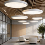 Black Round 6000K Dimmable Minimalist LED Pendant Ceiling Light