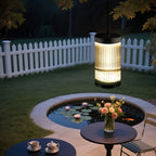Black Waterproof Outdoor LED Pendant Light — Stainless Steel Modern Hanging