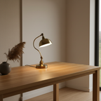 Bronze Adjustable Gooseneck Remote Control LED Home Office Desk Lamp