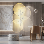 Chrome 3-Light Multi-Directional Adjustable Neutral White LED Floor Lamp