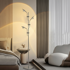 Chrome 3-Light Multi-Directional Adjustable Neutral White LED Floor Lamp
