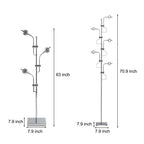 ChromeGlow | Stylish Adjustable Modern Floor Lamp with Multi-Directional Lighting 6