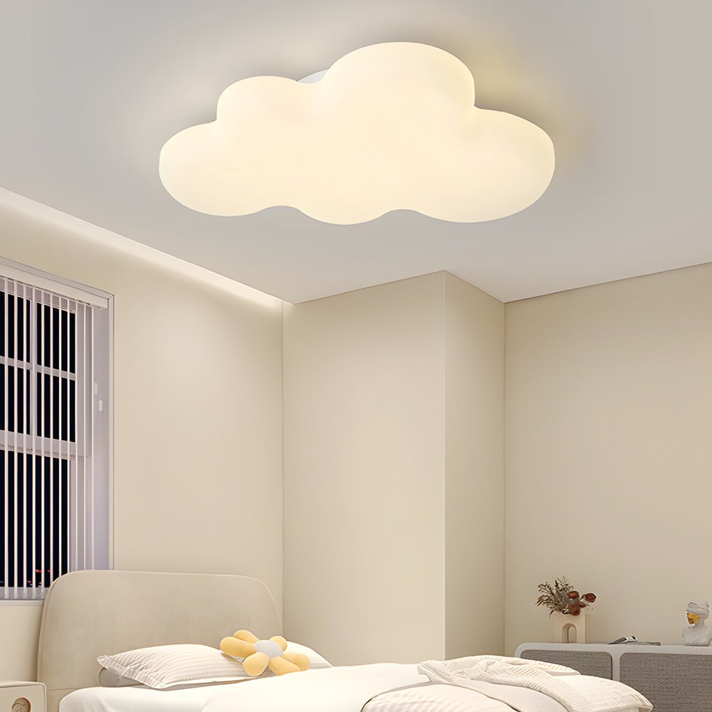 Cloud Design Eye Care LED Flush Mount Ceiling Light — Children's Room