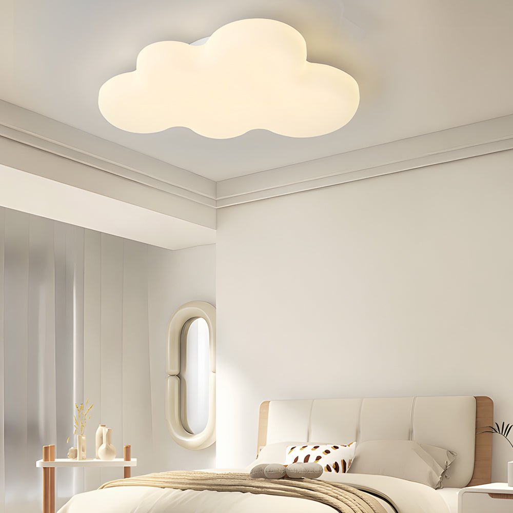 Cloud Design Eye Care LED Flush Mount Ceiling Light — Children's Room