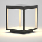 Modern Concrete Pillar Lights | Solar Garden Lights with Dual Power Supply | Elegant Outdoor Lighting for Ambiance 5