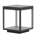Modern Concrete Pillar Lights | Solar Garden Lights with Dual Power Supply | Elegant Outdoor Lighting for Ambiance 7