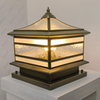 Elegant Solar Garden Lights | Retro Copper Pillar Light with Dual Power Options | Perfect for Outdoor Ambiance 6