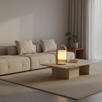 Cordless Dimmable Battery Table Lamp — Linen Shade Indoor Decorative