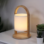 LuminaraWood | Stylish Cordless Battery Table Lamp with Dimming Feature 1