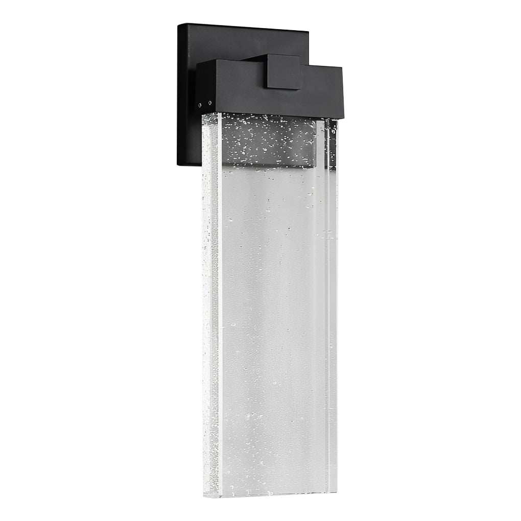 Crystal Bubble Glass Die-Cast Aluminium Outdoor Wall Lantern — Decorative