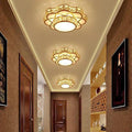 Crystal Electroplated Warm White LED Flush Mount Ceiling Light — Elegant