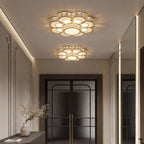 Crystal Electroplated Warm White LED Flush Mount Ceiling Light — Elegant