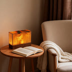 PineGlow | Stylish Modern Cordless Wood Grain Table Lamp 2