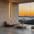 Dimmable Aluminium Linear Outdoor Wall Lamp — IP65 Warm White Sconce