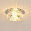 Geometric Crystal Warm White LED Flush Mount Ceiling Light — Elegant