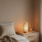 Handwoven Bamboo Japanese Eco Friendly Ambient Bedroom Table Lamp