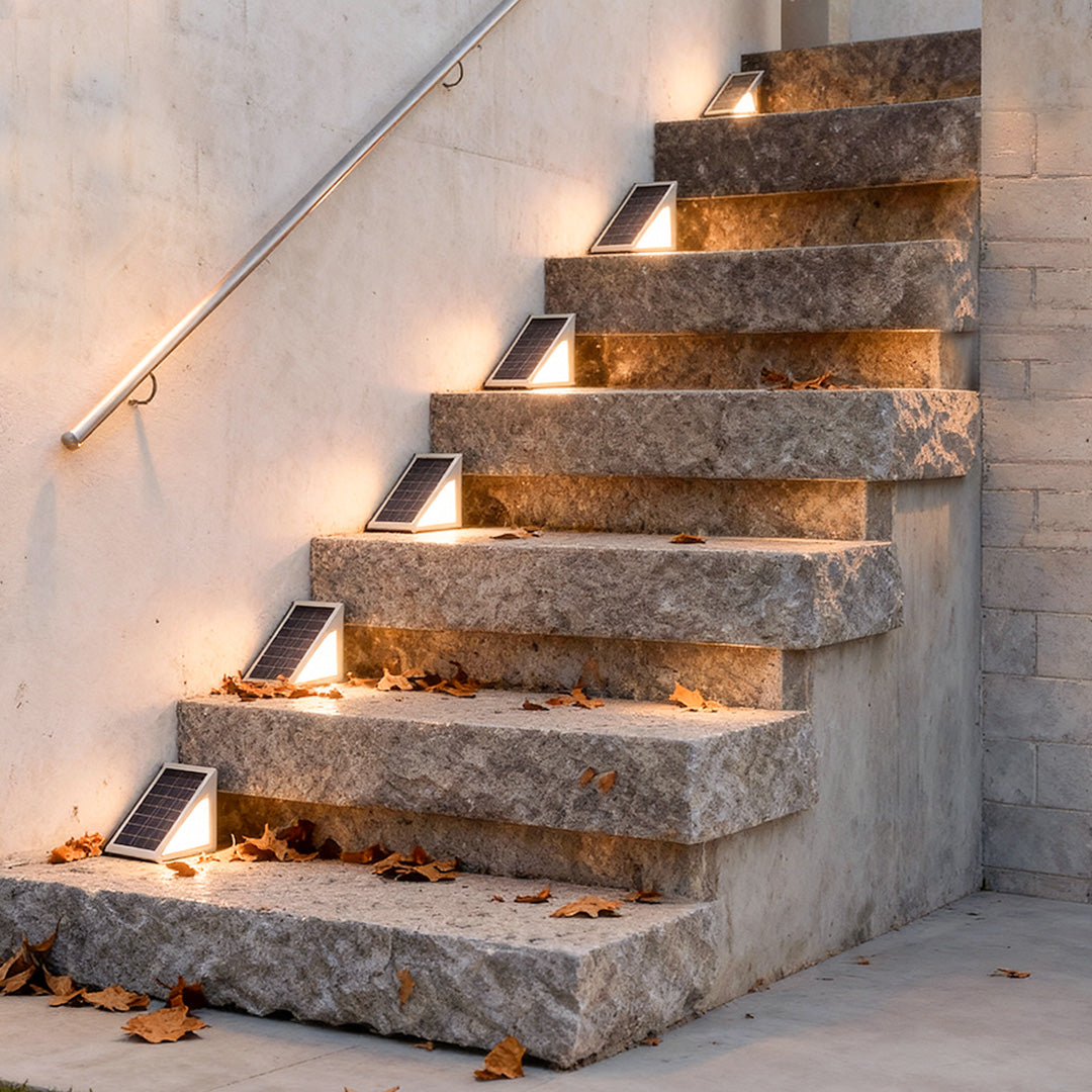 IP65 Warm White LED Outdoor Step Light — Low Profile Modern Garden