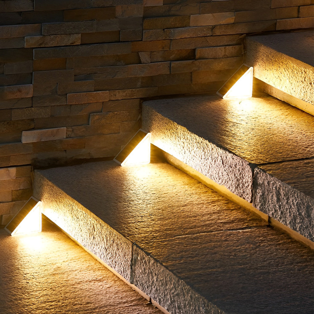 IP65 Warm White LED Outdoor Step Light — Low Profile Modern Garden