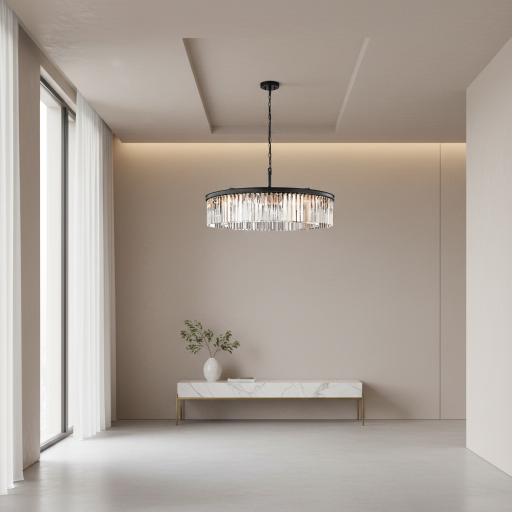 K9 Crystal American Style Pendant Chandelier — Elegant Retro Designer