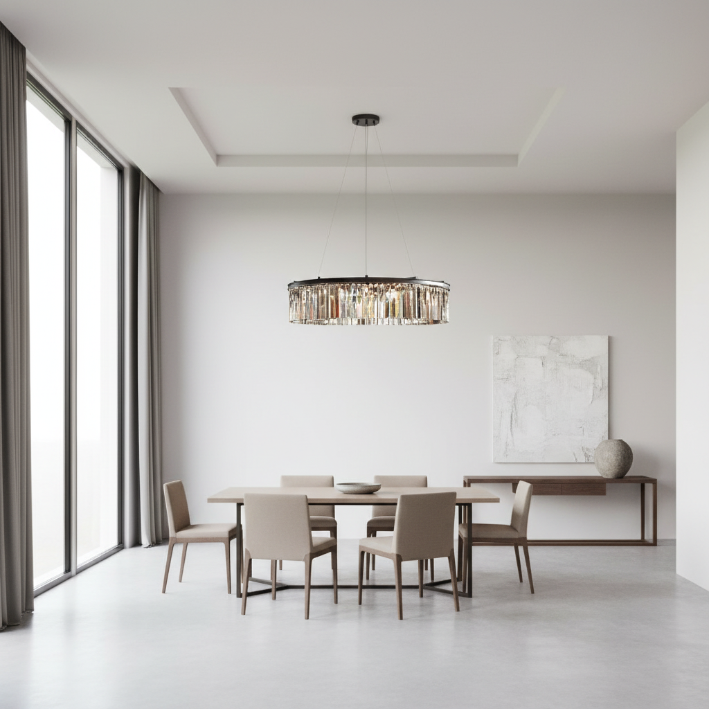 K9 Crystal American Style Pendant Chandelier — Elegant Retro Designer