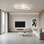 Matte Black 3-Light Energy Efficient Dimmable LED Flush Mount Light