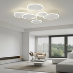 Matte Black 3-Light Energy Efficient Dimmable LED Flush Mount Light