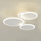 Matte Black 3-Light Energy Efficient Dimmable LED Flush Mount Light