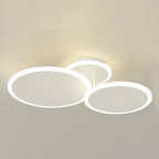 Matte Black 3-Light Energy Efficient Dimmable LED Flush Mount Light