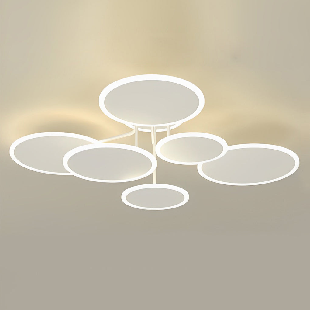 Matte Black 3-Light Energy Efficient Dimmable LED Flush Mount Light
