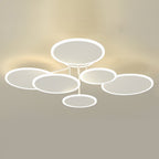 Matte Black 3-Light Energy Efficient Dimmable LED Flush Mount Light