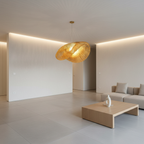 Natural Bamboo Arch Pendant Light — LED Kitchen Rustic Ceiling Fixture