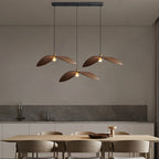 Natural Walnut Leaf 1-Light LED Kitchen Pendant — Wabi-Sabi Inspired