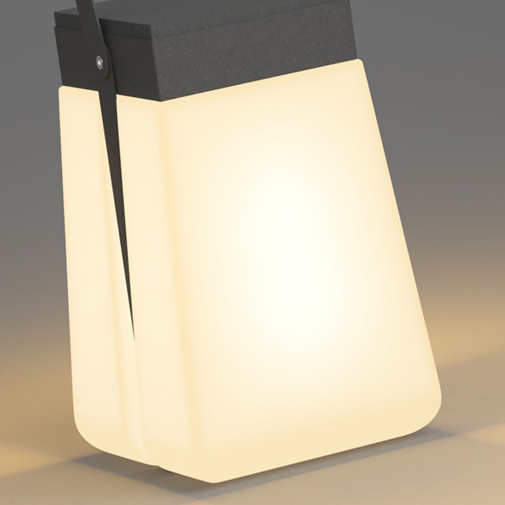 Portable Solar Camping Lamp — Minimalist Foldable Hardwired Option