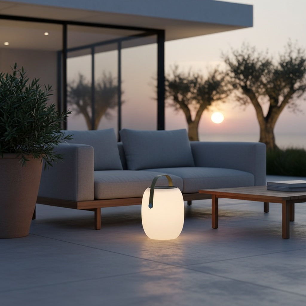 Portable Solar Garden Lantern — Eco Friendly Warm Ambient Camping Light