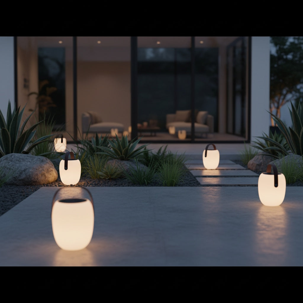 Portable Solar Garden Lantern — Eco Friendly Warm Ambient Camping Light