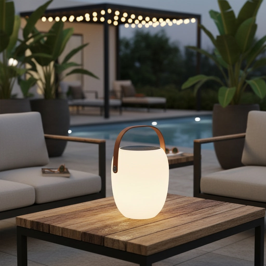 Portable Solar Garden Lantern — Eco Friendly Warm Ambient Camping Light