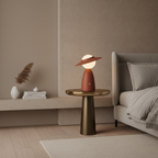 Red Scarecrow Creative Cordless LED Accent Table Lamp — Portable Bedside