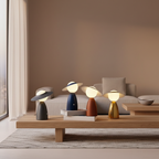 Red Scarecrow Creative Cordless LED Accent Table Lamp — Portable Bedside