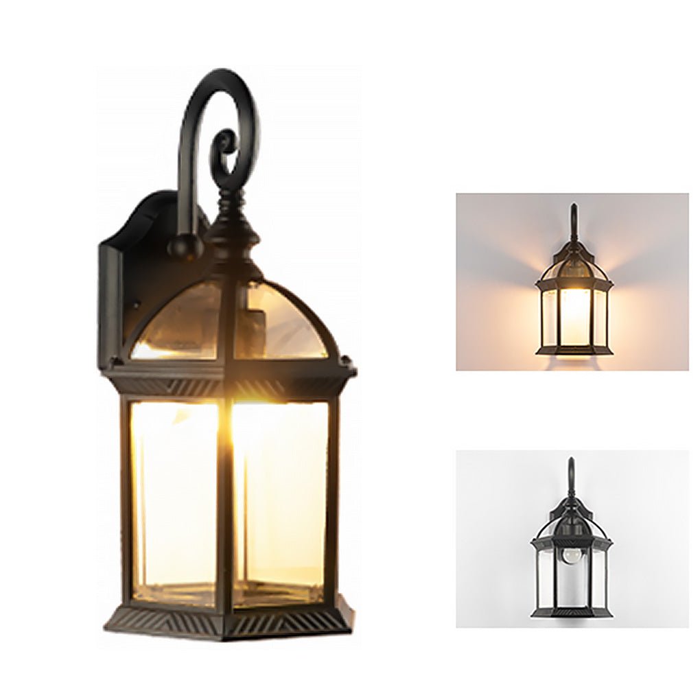 Retro Aluminium Outdoor Wall Light — IP54 E27 Ceiling or Pendant Style
