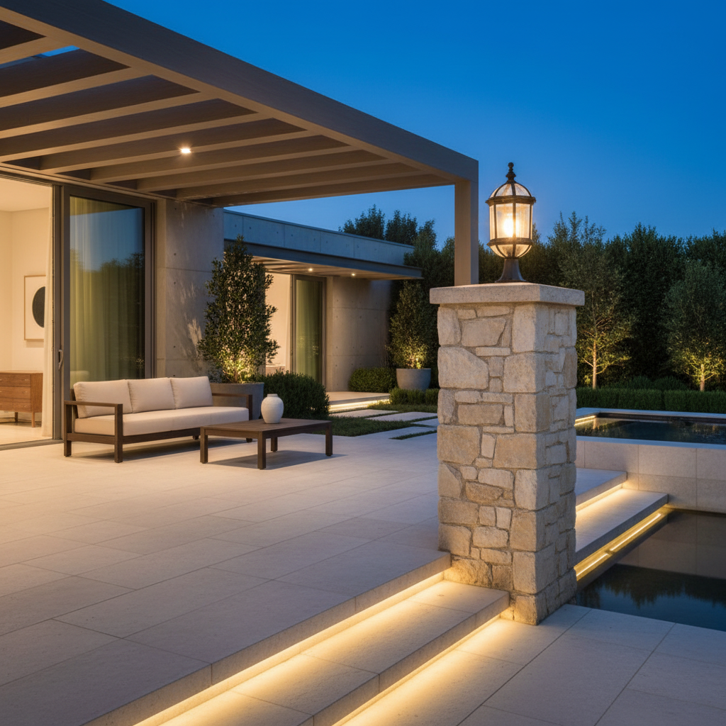 Retro Aluminium Outdoor Wall Light — IP54 E27 Ceiling or Pendant Style