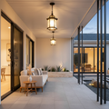 Retro Aluminium Outdoor Wall Light — IP54 E27 Ceiling or Pendant Style