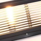 Elegant Solar Garden Lights | Ribbed Glass Outdoor Pillar Light with Versatile Power Options for Ambient Illumination 6