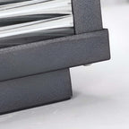 Elegant Solar Garden Lights | Ribbed Glass Outdoor Pillar Light with Versatile Power Options for Ambient Illumination 7