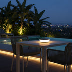 Round Solar Garden Stake Lights — Warm Ambient LED Decorative Pathway