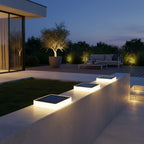 Round Solar Garden Stake Lights — Warm Ambient LED Decorative Pathway