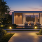 Rustic Bamboo Outdoor Pendant Wall Light — Modern LED Garden Patio