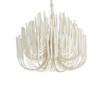 Rustic Wooden Candlestick E14 Chandelier — Adjustable Chain Retro Style