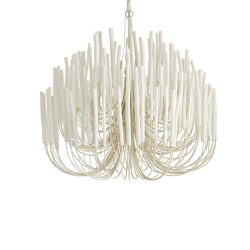 Rustic Wooden Candlestick E14 Chandelier — Adjustable Chain Retro Style